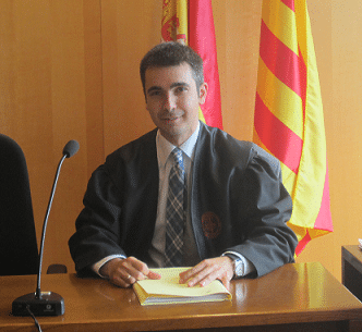 Sala de vistas del Juzgado de Familia de Girona